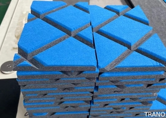 100% Polyester Elyaf Döşemelik Kumaş Sarılmış 3D Akustik Duvar Panelleri GB8624B1
