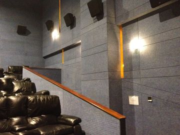 Sinema Duvarları Polyester Elyaf Akustik Panel 8 Renk Mevcut Isı Yalıtımı