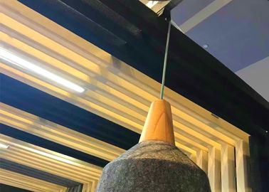 B Seviyesi Polyester Elyaf 3d Akustik Duvar Panelleri Sabit Boyutlu Gürültü Emme