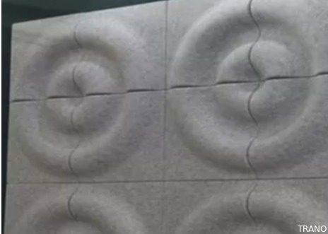 B Seviyesi Geri Dönüştürülmüş Malzeme Ses Engelleme 3D Akustik Duvar Panelleri yarı çıkıntılı